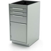 AERO Stainless Steel Base Cabinet BC-2700, 4 Drawers, 18"W x 21"D x 36"H