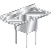 Aero Manufacturing Company® MF1-2020-30LR One Bowl Economy SS NSF Sink w/ Two 30W Drainboards