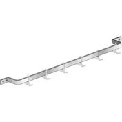Aero Manufacturing SBGPR-60 Wall-Mounted Pot Rack - Single Bar NSF Grey Coat 60"W x 6"D