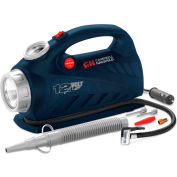 Campbell Hausfeld AF010800, 2-in-1 Inflator with Safety Light, 12VDC, 150 PSI, 20" Hose