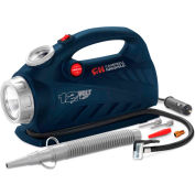 Campbell Hausfeld AF010800, 2-en-1 gonfleur avec lampe de securite, 12VDC, 150 lb/po2, 20" tuyau