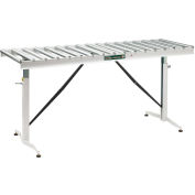 HTC Roller Adjustable Folding Conveyor Table HRT-90 66"L x 24"W - 500 Lb. Capacity
