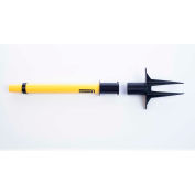 Banner Stakes PLUS Plastic Stanchion Stake, 22"-42" Adjustable Height, Yellow