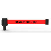 Banner Stakes PLUS Banner Head, ceinture rouge de 15' « Danger-Keep Out »