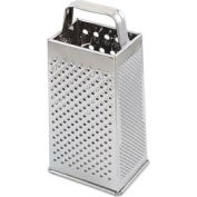 Alegacy 3199 - Stainless Steel Square Grater 9", 2 Slicing Surfaces - Pkg Qty 12