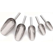 Alegacy SS100015 - 8 Oz. Stainless Steel Scoops - Pkg Qty 12