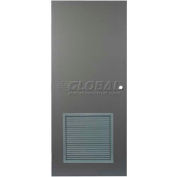 CECO creux en acier de sécurité porte W 36" X 80" H, 24 « L X 24 » H persienne, mortaise Prep, SteelCraft charnière