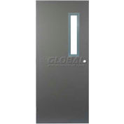 CECO Hollow Steel Security Door, Narrow Light, Cylindrical, Curries Hinge, 16 Ga, 32"W X 80"H
