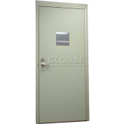 CECO Hollow Steel Security Door, Vision Light, Cylindrical, CECO Hollow Hinge, 18 Ga, 32"W X 80"H