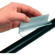 Label porte 4" longtemps pour 1" & 1-1/8" dia. matériel, effacer (25 pcs/paquet)