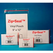 Zip Seal Vinyl Pouches, 9" x 12", Self-Adhesive (25 pcs/pkg)