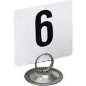 American Metalcraft 450 - numéros de Table, numéros 1 à 50, 4" carré