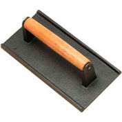 American Metalcraft ISW2 - Steak poids, 4 "x 8", fonte manche W/bois