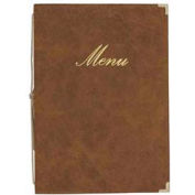 American Metalcraft MCCRLSBI - couverture de Menu classique de Securit cousu, 10 x 13, finition simili cuir
