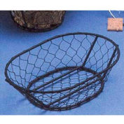 American Metalcraft WIR4 - panier, 9-1/2" L x 2-1/2" H, noir, fil