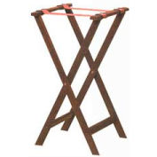 American Metalcraft WTSM31 - support table, 31" High, courroies de Nylon, pliage, acajou