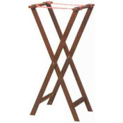 American Metalcraft WTSM38 - Tray Stand, 38" High, Nylon Straps, Folding, Mahogany