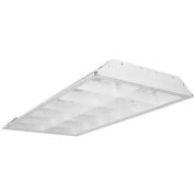 Lithonia 2ES8P 232 BINP T8 Louvered Fluor. 32w High Efficiency 1.24 Ballast Two Lamps (Not Included)