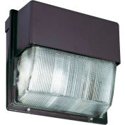 Lithonia Glass Refractor Wall-Pack,LED,Adjustable light output,16-78W, 2076-9214 Lumens, 4000K