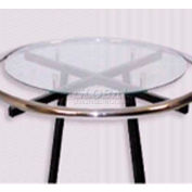 Glass, 3/16" Dia., Round, For 36" Round Rack, Temper, Clear - Pkg Qty 2