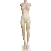 Mannequin femme - Full Figure, moitié du corps, jambes droites - Flesh Tone