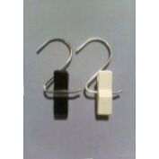 3" S crochet avec collier pour 2" noir, qté par paquet : 50