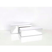 Mirror Shoe Display - 10"W x 4"D x 3"H - Pkg Qty 2