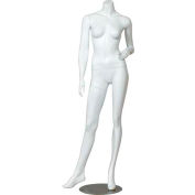 Mannequin femme - sans tête, main gauche sur la hanche, jambe droite sur le côté - finition mate