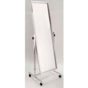 Simple miroir incliné, 67-1/4" H, miroir 20" x 60", métal, Chrome