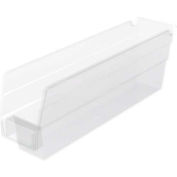 Akro-Mils Bac de rangement gigogne en plastique 30110 - 2-3/4 po L x 11-5/8 po L x 4 po H Transparent, qté par paquet : 24