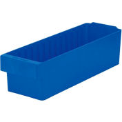 Akro-Mils Dividable Akrodrawer 31168 - 5-9/16"W x 17-5/8"D x 4-5/8"H, Blue - Pkg Qty 6