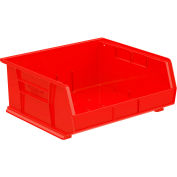 Akro-Mils® AkroBin® Plastic Stack & Hang Bin, 16-1/2"W x 14-3/4"D x 7"H, Rouge, qté par paquet : 6
