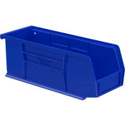 Akro-Mils® AkroBin® Plastic Stack & Hang Bin, 4-1/8"W x 10-7/8"D x 4"H, Bleu, qté par paquet : 12