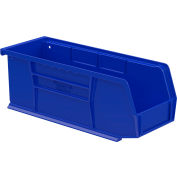 Akro-Mils® AkroBin® Plastic Stack & Hang Bin, 4-1/8"W x 10-7/8"L x 4"H, Blue, qté par paquet : 12