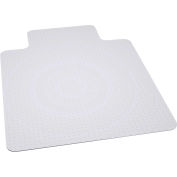 Interion® Office Chair Mat for Carpet - 45"W x 53"L w/25" x 12" Lip - Straight Edge- Ind. Pkg