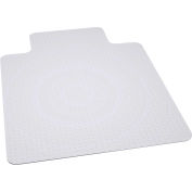 Interion® Office Chair Mat for Carpet - 45"Wx53"L w/25"x12" Lip - Straight Edge- No Packaging