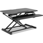 Alera® AdaptivErgo Two-Tier Sit-Stand Lifting Workstation, 31-1/2" x 26-1/8" x 19-7/8", Black
