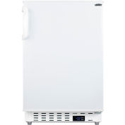 Summit Appliance Built In Undercounter ADA Freezer, Solid Door, 2.68 Cu. Ft., White