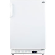 Summit Appliance Built In Undercounter ADA Congélateur, Porte solide, 2,68 Cu. Ft., Blanc