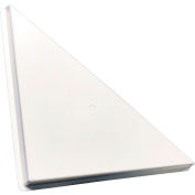 American Louver Triangle Ceiling Vent Air Diverter, for 2' x 2' T-Grid Diffusers, White
