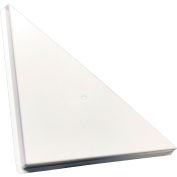 American Louver Triangle Ceiling Vent Air Diverter, pour 2' x 2' T-Grid Diffusers, White