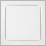 American Louver Stratus Plastic Plaque Diffuser for T-Grid Ceiling, R6 Insulated, White