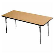 L’activité tableau - Rectangle - 24 "X 36", Adj. Standard hauteur, chêne clair
