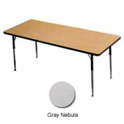 Activity Table - Rectangle - 24" X 48", Standard Adj. Height, Gray Nebula