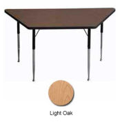 Table d’activité - trapèze - 30 "X 30" X 60", Adj. Standard hauteur, chêne clair