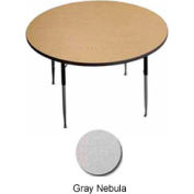 Activity Table - Round - 48" Diameter, Standard Adj. Height, Gray Nebula
