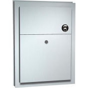 ASI® Partition Mounted Dual Access Napkin Disposal - 0472