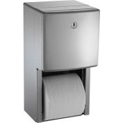 ASI® Roval™ Surface Mounted Twin Hide-A-Roll Toilet Tissue Dispenser - 20030