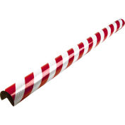 90 degrés angle de pare-chocs réfléchissants garde, auto-adhésives, de Type A +, 39-3/8" L, rouge/argent