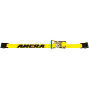 Ancra® 2" x 27' Ratchet Strap 47970-10 with Short-Wide Ratchet Buckle & Flat Hooks